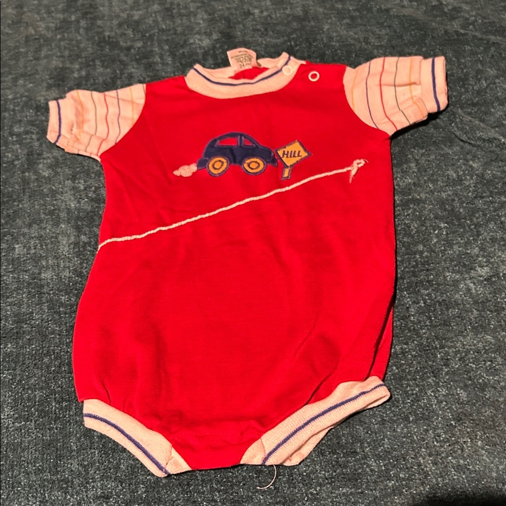 Healthtex Red and Pink Kids One Piece